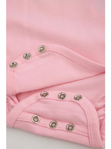 Coccodrillo Body mit kurzen Ärmeln und Rüschen in gedämpftes Rosa