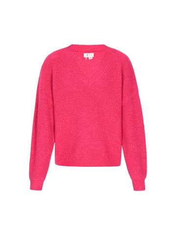 IZIA Women Sweater in fuchsia melange