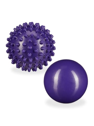 relaxdays 2x Massageball in Lila