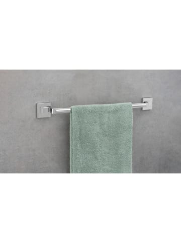 Wenko Badezimmer-Aufhänger QUADRO in Silbern, (B) 7 x (H) 6 x (L) 60,5 cm