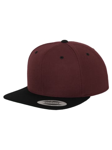  Flexfit Snapback in maroon/blk