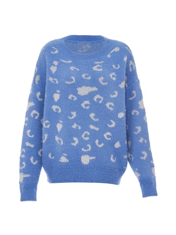 ebeeza Damen Strickpullover in Denim Blau