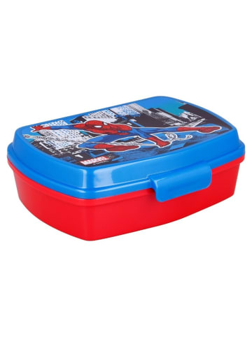 Marvel Spiderman Kinder Brotdose – Lunchbox Pausenbox Schulbrotbox in Rot