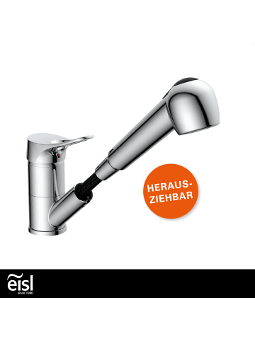 Eisl VERONA Spültischarmatur, Chrom, mit herausziehbarer Geschirrbrause