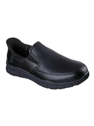 Skechers Sicherheitshalbschuh NAMPA - BROXTIN SLIP-INS BLK in schwarz