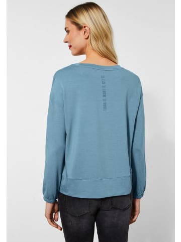 Street One Sweatshirt in milky jade blue