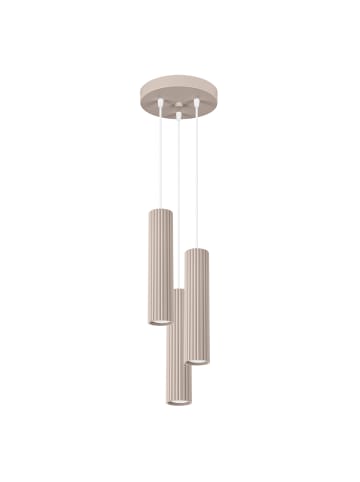Nice Lamps Pendelleuchte GLEAM 3 taupe H 108 cm