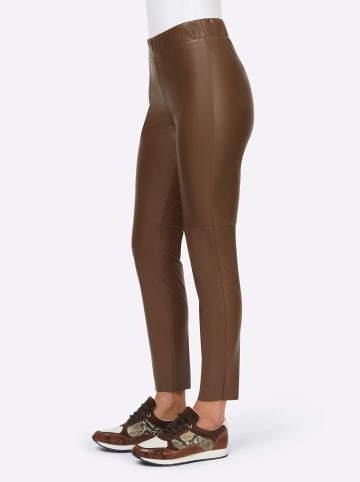 Heine Lederimitat-Leggings in braun