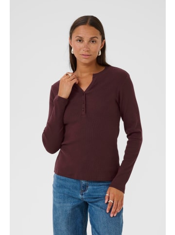 Kaffe T-shirt KAcarla Slim fit in Fudge