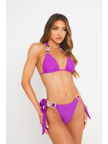 Moda Minx Bikini Top Boujee Triangel Top in Lila