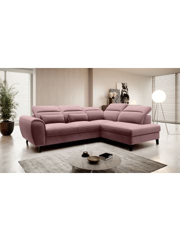 MF Design Nobel Recamiere Rechts in Staubige Rose -  (L) 265 x (B) 265 x (H) 100 cm