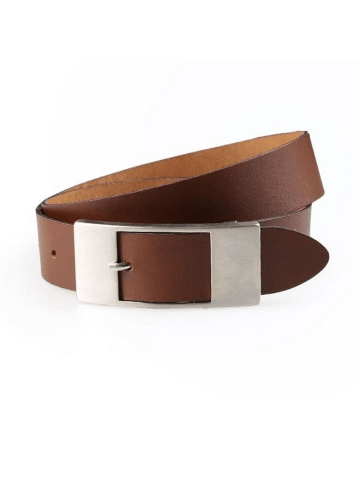 Götz Ledergürtel aus Nappaleder in Dunkelbraun