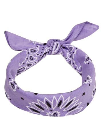 Urban Classics Bandana in violet+white+rose