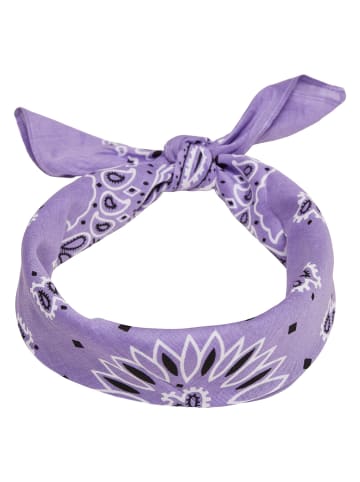 Urban Classics Urban Classics Unisex Multicolor Bandana 3-Pack in violet+white+rose