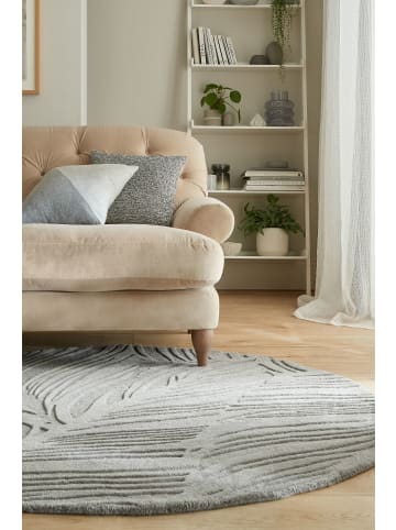 KADIMA DESIGN Handgetufteter Teppich aus 100% Wolle in beruhigenden Farben in Grau