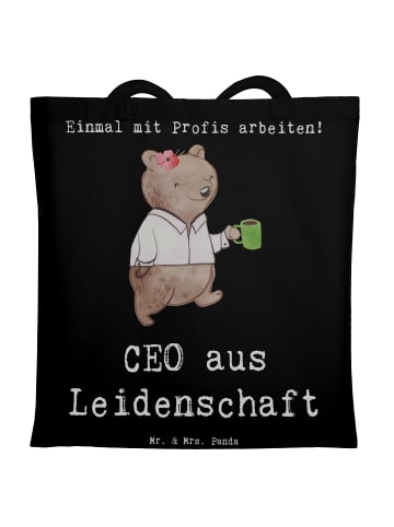 Mr. & Mrs. Panda Schultasche ZeichenO Leidenschaft mit Spruch in Schwarz