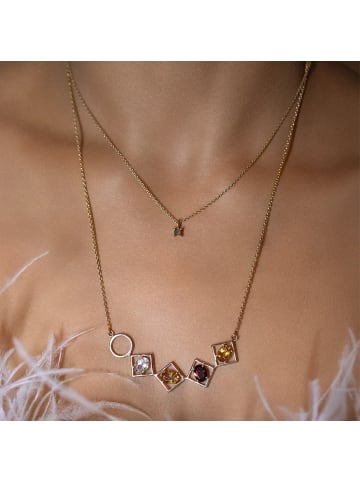 Carolin Stone 925/- Sterling Silber in gelb