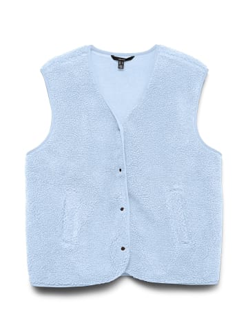 Vero Moda Teddyfell Weste in Ice Water