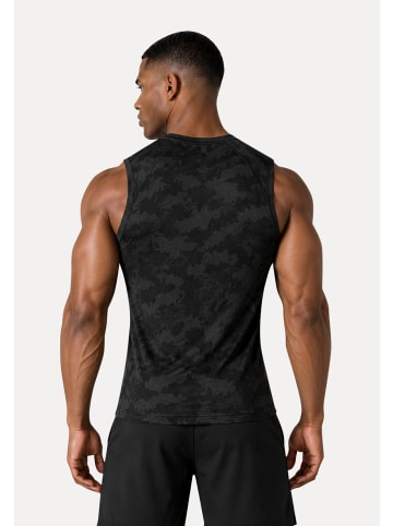 SMILODOX Kompression Camo Tank Top Varek in Anthrazit/Schwarz