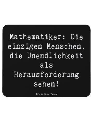 Mr. & Mrs. Panda Mouse Pad Spruch Mathematiker Unendlichkeit mit... in Schwarz