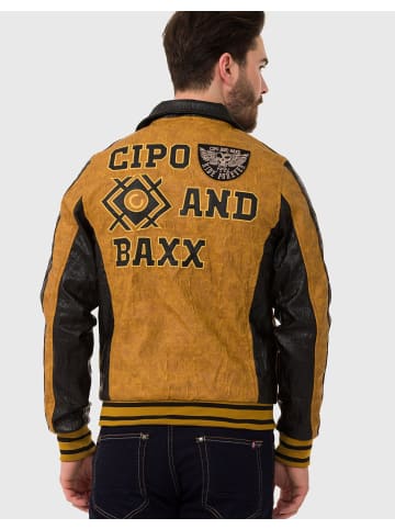Cipo & Baxx Jacke in MUSTARD