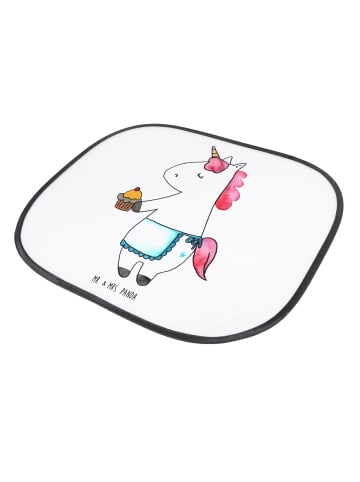 Mr. & Mrs. Panda Sonnenblende Auto Einhorn Muffin ohne Spruch in Weiß