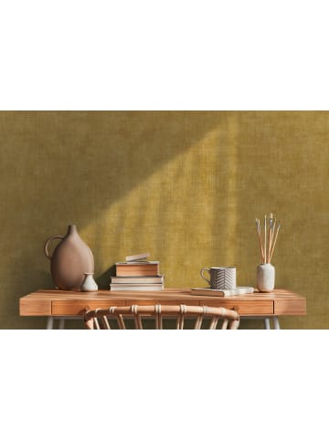 A.S. Création Tapete Concrete Grid in Gold