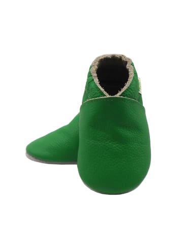 Sayoyo Baby Krabbelschuhe aus Leder, weiche Lauflernschuhe mit rutschfester Sohle 