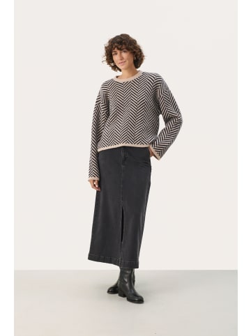 PART TWO Strickpullover LeslyPW in French Oak Jacquard