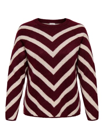 ONLY Carmakoma Strickpullover in Zinfandel