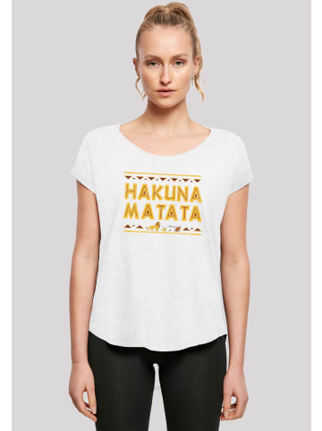 F4NT4STIC Long Cut T-Shirt König der Löwen Hakuna Matata in weiß