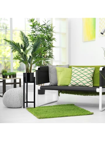 relaxdays Blumenständer in Schwarz - (H)60 x Ø 21,5 cm