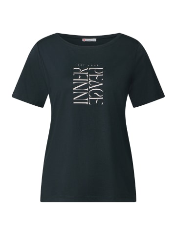 Street One 'T-Shirt mit Wording Print' Grün