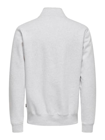 ONLY & SONS Sweatshirt in Super Light Grey Melange 1
