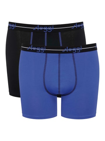 Sloggi Boxershort 2er Pack in Schwarz/Blau