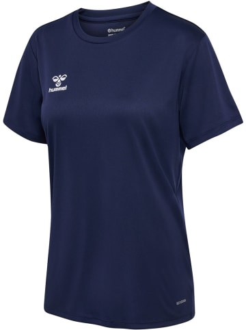 Hummel T-Shirt "Hmlessential Jersey S/S Woman" in Blau