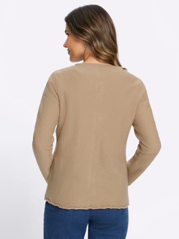 Sieh an! Strickjacke in beige