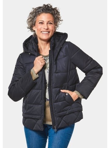 GOLDNER Steppjacke Steppjacke mit Kapuze in marine