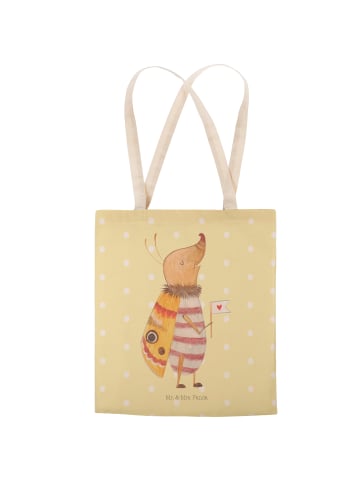 Mr. & Mrs. Panda Umhängetasche Nachtfalter Fähnchen ohne Spruch in Gelb Pastell