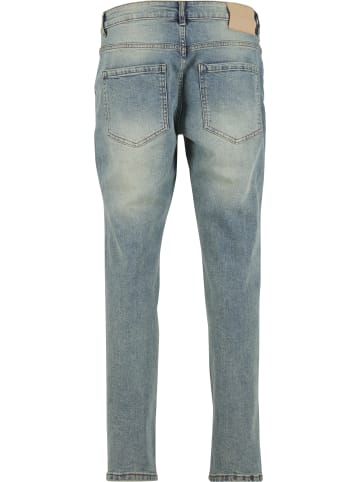 2Y Premium 2Y Premium JULIO RIPPED SLIM FIT JEANS in sand blue