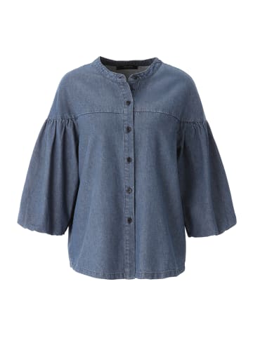 Aniston CASUAL Jeansbluse in dunkel blau