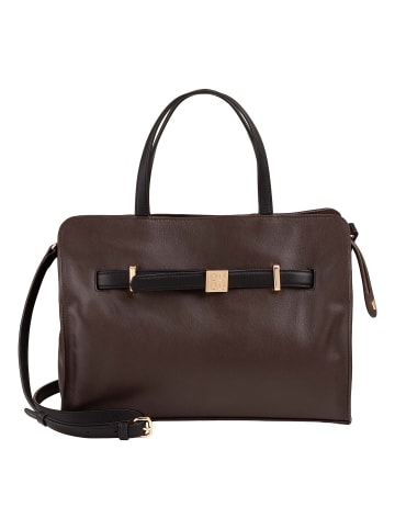 DuDu Schultertasche Leder 32 cm brown