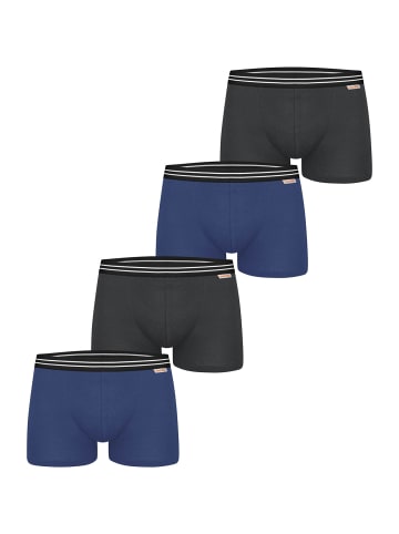 Nur Die  Boxer Cotton Stretch in anthrazit-dunkelblau