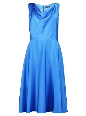 Vera Mont Cocktailkleid mit Wasserfallausschnitt in Perfect Blue