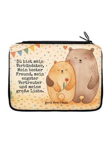Mr. & Mrs. Panda Federmappe Bären Liebe Design mit Spruch in Weiß