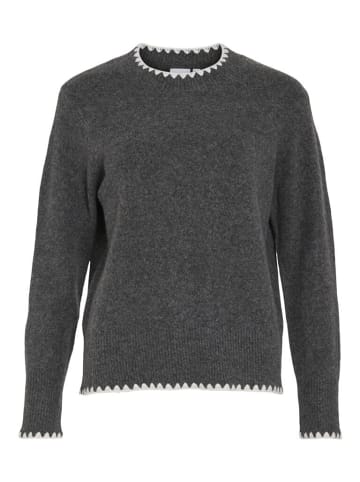 Vila Pullover in Dark Grey Melange