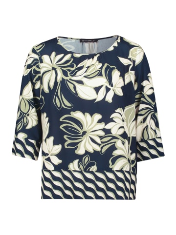 Betty Barclay Schlupfbluse mit Rundhalsausschnitt in Dark Blue/Green