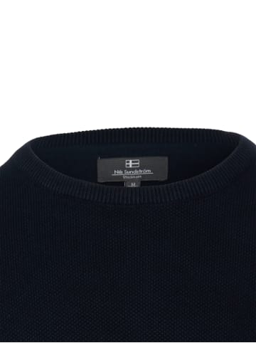 Nils Sundström Strickpullover in marine - 0002