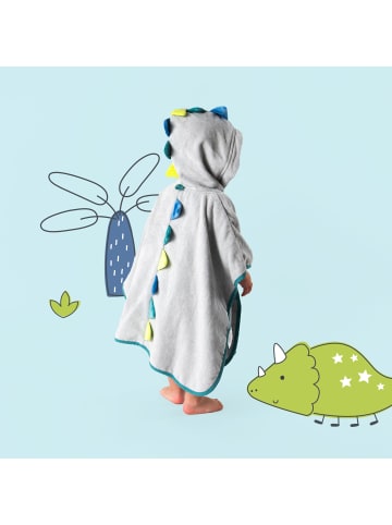 Schlummersack Frottee Badeponcho in Grau