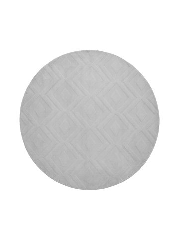 Beliani Kurzflor KEVIREL in Grau - (W) 160 x (L) 160 cm